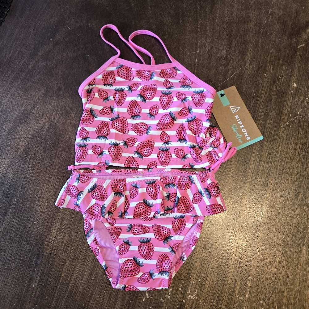5 for $25 Ripzone Baby Girl Swim Suit Tankini 6-12 months Summer Bathing